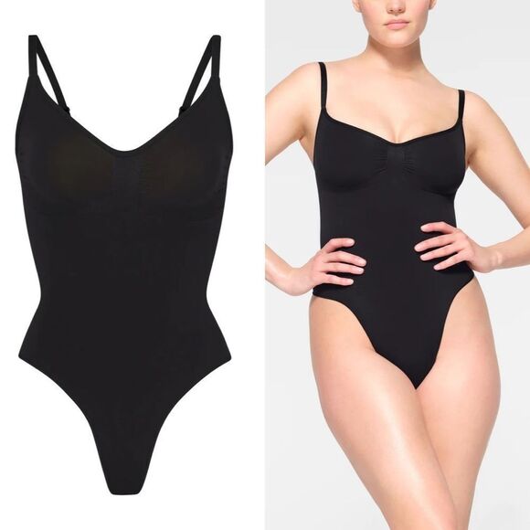 SKIMS SEAMLESS SCULPT THONG BODYSUIT - S/M - Picture 1 of 7
